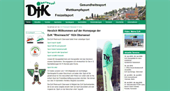 Desktop Screenshot of djk-oberwesel.de