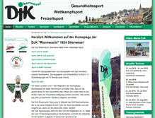 Tablet Screenshot of djk-oberwesel.de